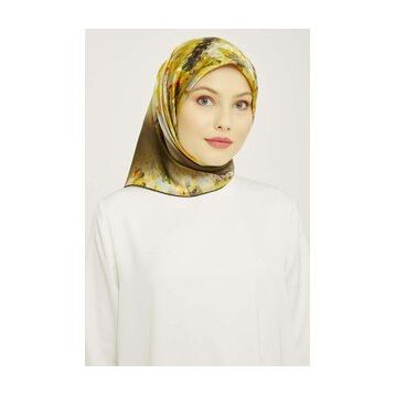 Armine 9043-53 Haki Desenli Eşarp