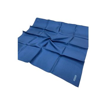 Armine 92 Kot Mavi Twill Düz İpek Eşarp