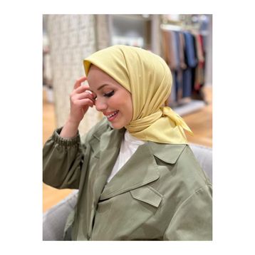 Armine APCE-22041 Sarı Pamuk Cazz Eşarp