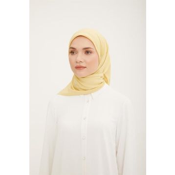 Armine APCE-22041 Sarı Pamuk Cazz Eşarp