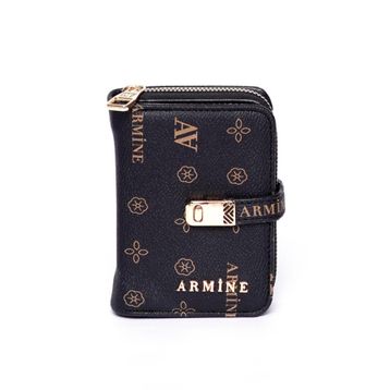Armine C01 Siyah Lazer Kadın Cüzdan