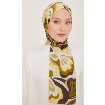 Armine Trend 6348-2-09 Yeşil Kahverengi Şal