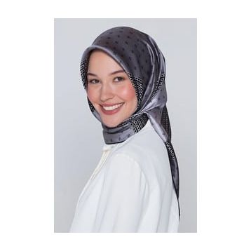Armine TWILL_8113D_08 Kadın Desenli Dj Saf İpek Eşarp