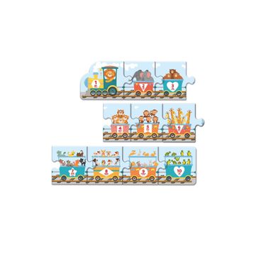 Arnas Toys 5234 Learning Numbers Tren Puzzle 10 Parça Sayılar Karton Puzzle