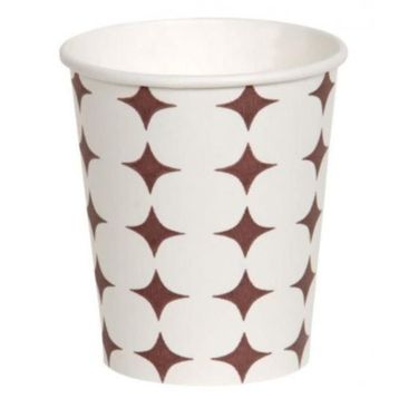 Arnes 7 Oz 50'li Yıldız Desenli Karton Bardak