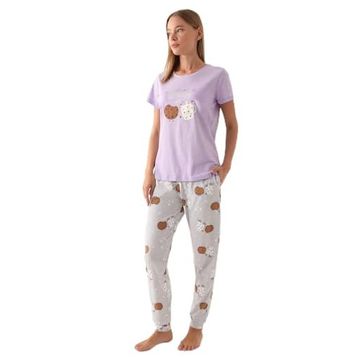Arnetta 2884 Lila Kısa Kol Kadın Pijama Takımı