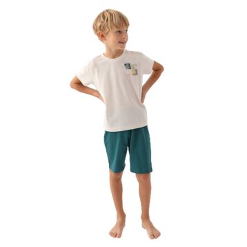 Arnetta 2982 Krem Şortlu Erkek Çocuk Pijama Takımı