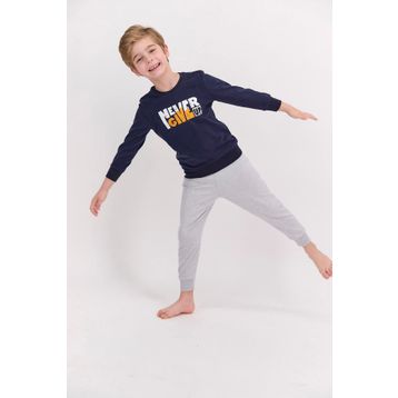 Arnetta Never Give Up Lacivert Erkek Çocuk Pijama Takımı
