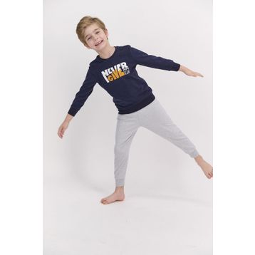 Arnetta Never Give Up Lacivert Erkek Çocuk Pijama Takımı