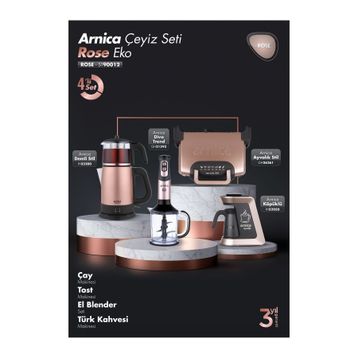 Arnica ST90012 Eko Rose Elektronik 4'lü Çeyiz Seti