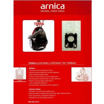 Arnica Terra Süpürge Bez Toz Torbası