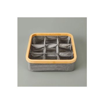 Arow 30x30 cm Gri 9 Bölmeli Katlanabilir Sepet