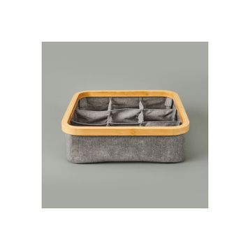 Arow 30x30 cm Gri 9 Bölmeli Katlanabilir Sepet