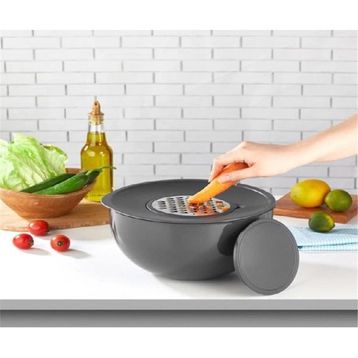Arow TR-3633 Chopper Rendeli Akrilik 4.6 lt 25 cm Gri Akıllı Karıştırma ve Saklama Kabı