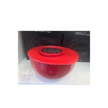 Arow TR-3633 Chopper Rendeli Akrilik 4.6 lt 25 cm Kırmızı Akıllı Karıştırma ve Saklama Kabı