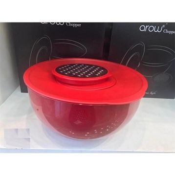 Arow TR-3633 Chopper Rendeli Akrilik 4.6 lt 25 cm Kırmızı Akıllı Karıştırma ve Saklama Kabı