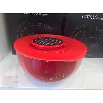 Arow TR-3633 Chopper Rendeli Akrilik 4.6 lt 25 cm Kırmızı Akıllı Karıştırma ve Saklama Kabı
