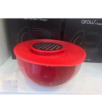 Arow TR-3633 Chopper Rendeli Akrilik 4.6 lt 25 cm Kırmızı Akıllı Karıştırma ve Saklama Kabı