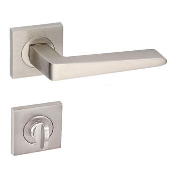 Arpat Porto Saten Kare Rozetli Alüminyum Wc Kapı Kolu