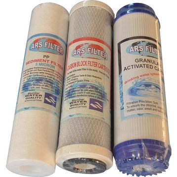 Ars Kartuş Filtre Takımı Üçlü Set Sed 5 Mic+ Cto+Gac Su Arıtma Cihazı
