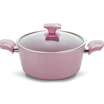 Arselon 26 cm Pembe Granit Derin Tencere