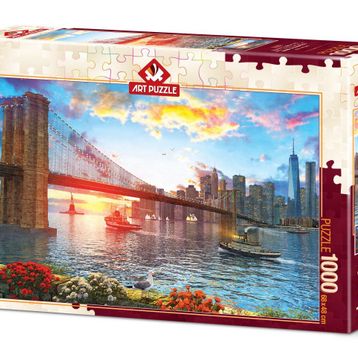 Art 1000 Parça New York'ta Günbatımı Puzzle