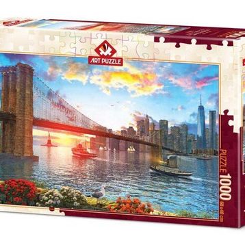 Art 1000 Parça New York'ta Günbatımı Puzzle