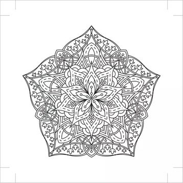Art 40x40 cm Mandala Desen 3 Tuval