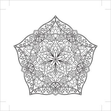 Art 40x40 cm Mandala Desen 3 Tuval