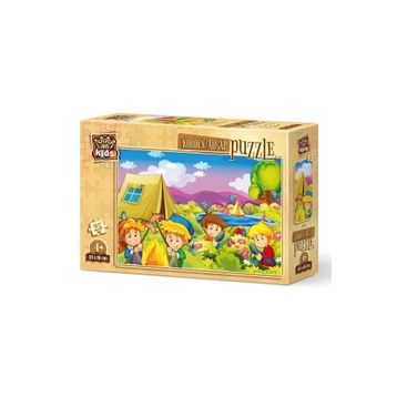 Art 5872 Kids Meraklı Kampçılar 25 Parça Ahşap Puzzle
