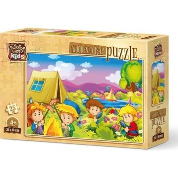 Art 5872 Kids Meraklı Kampçılar 25 Parça Ahşap Puzzle