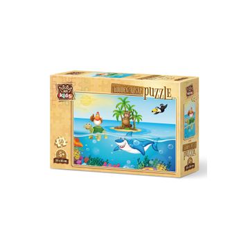 Art 5889 Kids Tatilci Tavuk 50 Parça Ahşap Puzzle