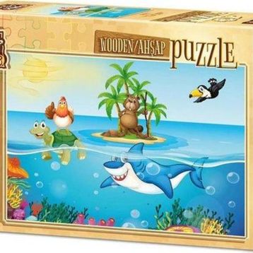 Art 5889 Kids Tatilci Tavuk 50 Parça Ahşap Puzzle