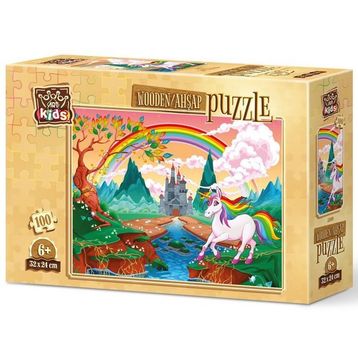 Art 5899 Kids Gökkuşağı Pony 100 Parça Ahşap Puzzle
