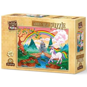 Art 5899 Kids Gökkuşağı Pony 100 Parça Ahşap Puzzle