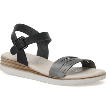 Art Bella CS22051 2FX Siyah Kadın Sandalet