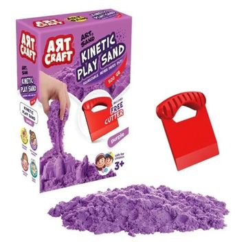 Art Craft 03689 500 GR Aksesuarlı Mor Kinetik Oyun Kumu