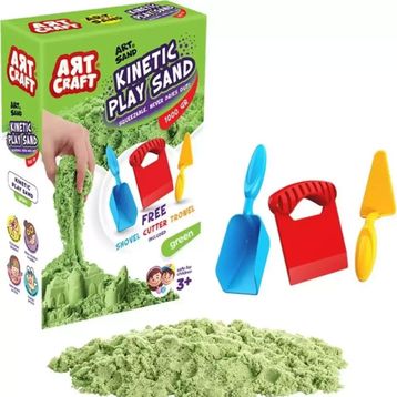 Art Craft Art Sand 1000 GR Yeşil Kinetik Oyun Kum Seti