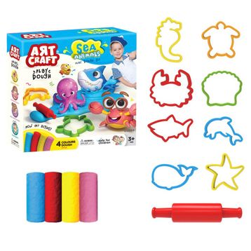 Art Craft TB0521976360 Deniz Hayvanları 13 Parça Oyun Hamuru Seti