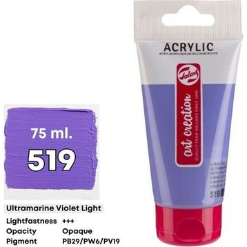 Art Creation 5798510 75 ml Ultramarine Violet Light No:519 Akrilik Boya