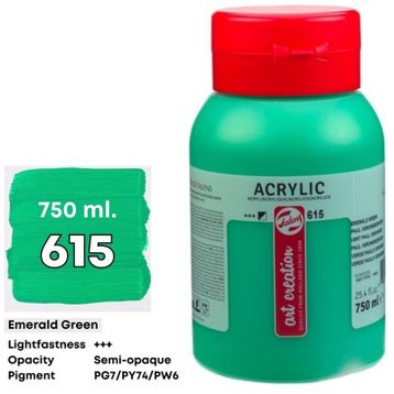 Art Creation 5798567 750 ml Emerald Green No:615 Akrilik Boya