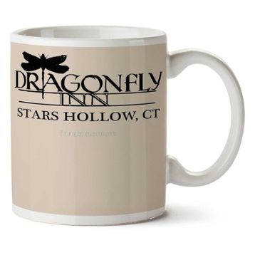 Art Hediye 01 Dragonfly Inn Stars Hollow.png Iki Tarafı Baskılı Kupa Bardak