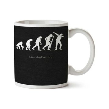 Art Hediye 01 Evolution Dab Dabbing Iki Tarafı Baskılı Kupa Bardak