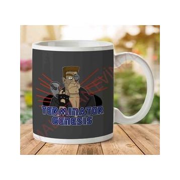 Art Hediye 1-2205 The Terminator Sega Genesisjpeg İki Tarafı Baskılı Kupa Bardak