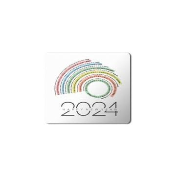Art Hediye 2024 Happy New Year Takvim 23x19 cm Mouse Pad