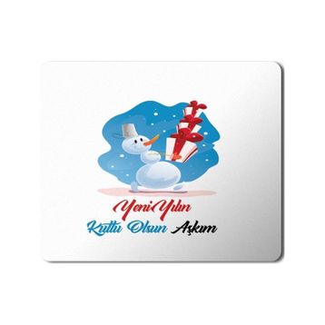 Art Hediye 2024 Yeni Yılın Kutlu Olsun Aşkım 23x19 cm Mouse Pad