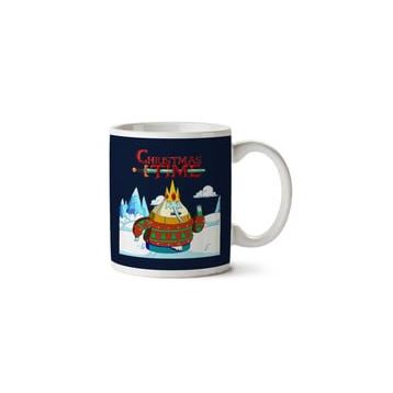 Art Hediye Adventure Christmas Time Ice King Ice World Cartoon Network Iki Tarafı Baskılı Kupa Bardak
