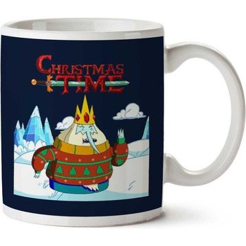 Art Hediye Adventure Christmas Time Ice King Ice World Cartoon Network Iki Tarafı Baskılı Kupa Bardak