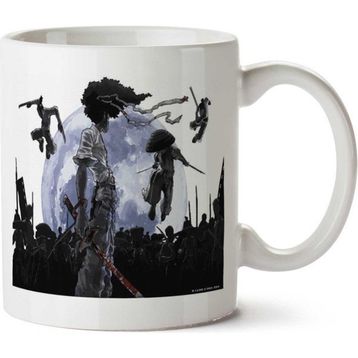 Art Hediye Afro Samurai İki Tarafı Baskılı Kupa Bardak
