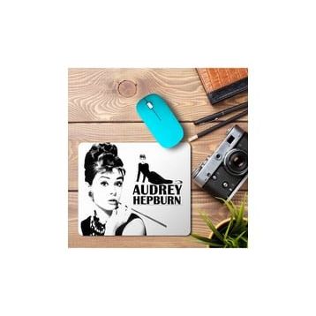 Art Hediye Audrey Hepburn Baskılı 23x19 cm Mouse Pad